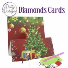 Dotty Designs Diamond Easel Card 132 - Christmas Tree