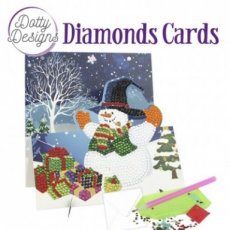 Dotty Designs Diamond Easel Card 133 - Snowman