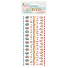 Candy Christmas Rub-on 4x8,5 Inch Stripes