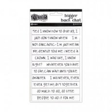 Dylusions chat sticker white