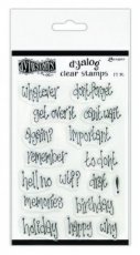 (22) DYB65401 Dylusions Dyalog Clear Stamp Set Whatever