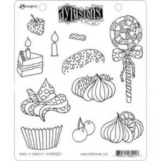 Ranger Dylusions Cling Stamp Set Bake It Yourself