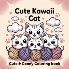 FITCCB10003 Coloring Book - Cute Kawaii Cat