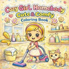 Coloring Book - Cozy Girl Homebody Cute & Comfy
