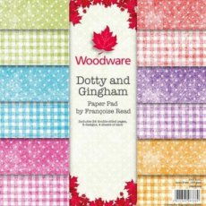 FRPP006 Dotty And Gingham 8x8 Inch Paper Pad
