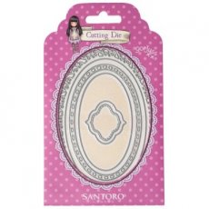 Gorjuss Tall Tails Cutting Die Oval Frames & Label