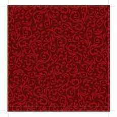 Core' dinations patterned single-sided 12x12" red damask