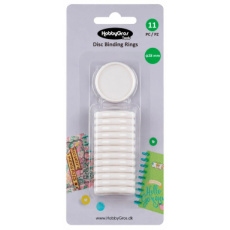Schijfbindringen wit 28 mm (11 stuks)