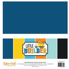 Little Builder 12x12 Inch Coordinating Solids Paper Pack