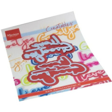 LR0842 Creatables snijmal Lieve groetjes