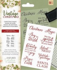 NG-VIN-ST-CMAG Crafter's Companion Vintage Christmas Christmas Magic Clear Stamps