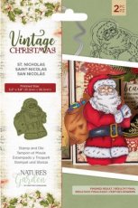 NG-VIN-STD-SNIC Crafter's Companion Vintage Christmas St.Nicholas Stamp & Dies