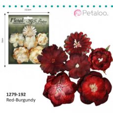 Petaloo Chantilly Collection Red/Burgundy