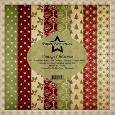 PF102 Paper Favourites Vintage Christmas 6x6 Inch Paper Pack