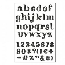 (22) PF107006 Paperfuel • Clear stamp A6 alphabet get them stripes