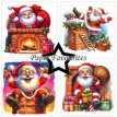 PF515 Paper Favourites 15x15 cm Funny Santa