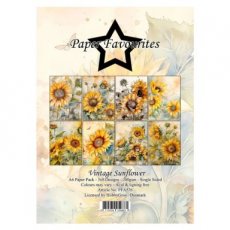 Vintage Sunflower A6 Paper Pad