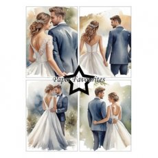 Bride & Groom A6 Paper Pad