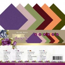 .Linen Cardstock Pack - A5 - Precious Marieke - Romantic Roses