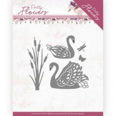 Dies - Precious Marieke - Pretty Flowers - Pretty Swans