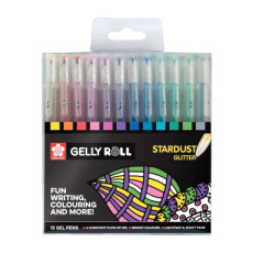POXPGBSTA12 Sakura • Gelly roll gelpen Stardust glitter 12stuks