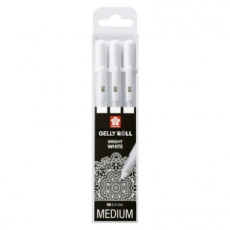 POXPGBWH3 Sakura • Gelly roll gelpen 08 Wit 3stuks