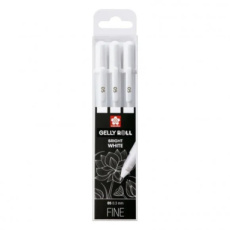 POXPGBWH3A Sakura • Gelly roll gelpen 05 Wit 3stuks