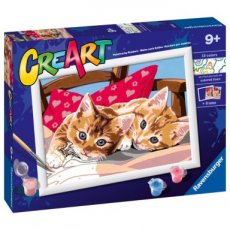 CreArt – Two Cuddly Cats