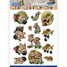 SB10536 3D Push Out - Amy Design Forest Animals - Mouse