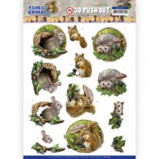 SB10537 3D Push Out - Amy Design Forest Animals -Rabbit
