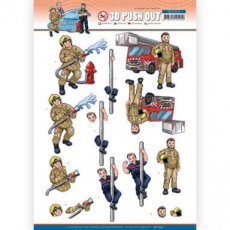 SB10553 3D Push Out - Yvonne Creations - Big Guys Professions - Fire department
