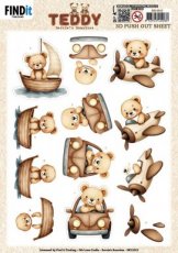 SB11013 3D Push out Sheet - Berries Beauties - Teddy - Transport