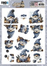SB11049 3D Pushout Sheet - Berries Beauties - Gnomie Holidays - Blue