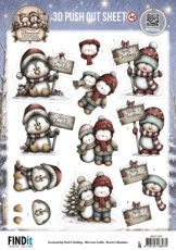Whimsical Christmas - Penguins