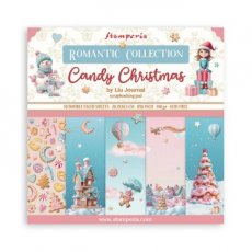 SBBS129 Candy Christmas 8x8 Inch Paper Pack