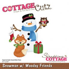Scrapping Cottage Snowman w/ Woodsy Friends