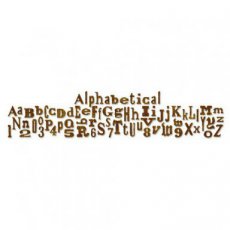 Sizzlits Decoratieve Strip Die Alphabetical (657482)