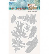 SL-LIS-CD375 Winter branches Let it snow nr.375