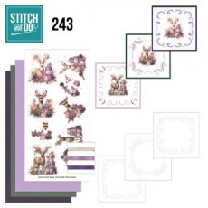 STDO243 Stitch and Do 243 - Berries Beauties - Pastel Purple Christmas