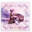 STDOPP005 Stitch and Do Cards 5 - Berries Beauties - Purple Christmas