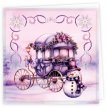 STDOPP005 Stitch and Do Cards 5 - Berries Beauties - Purple Christmas