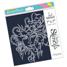 STE-PA-00523-77 Claritystamp Leonie's Natural Beauty 7x7 Inch Stencil