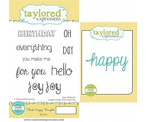Taylored Expressions - Think Happy Thoughts Stamp & Die