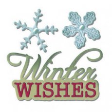 (15f)  (660663) Thinlits Die Set Winter Wishes & Snowflake (660663)