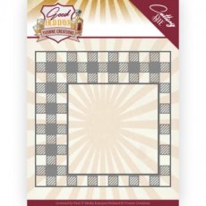 YCD10220 Dies - Yvonne Creations - Good Old Days - Checkered Frame